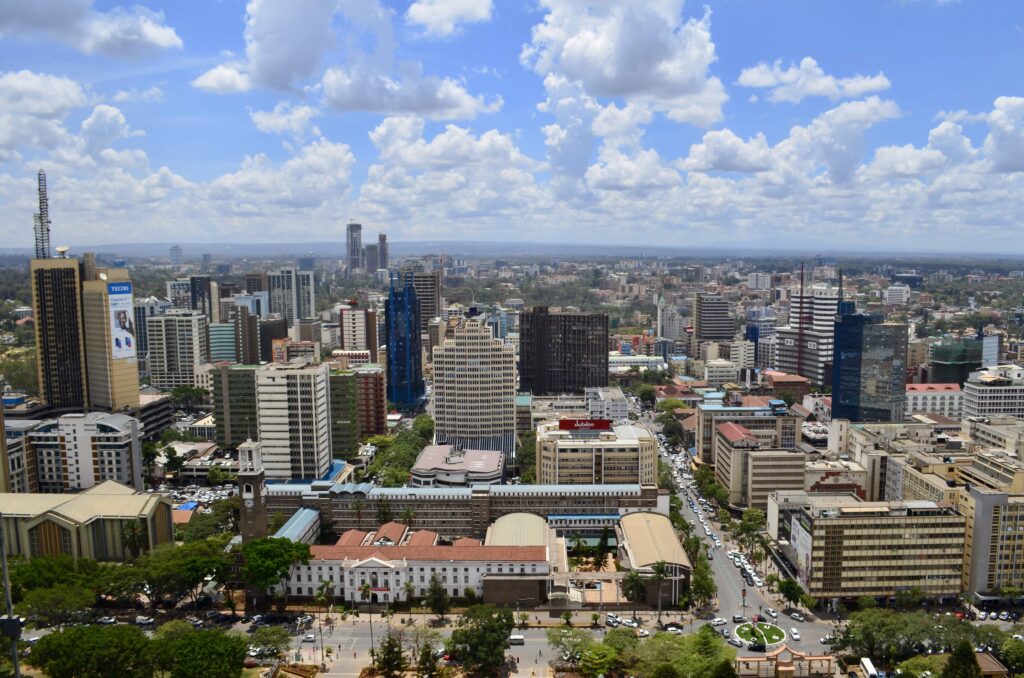 View of Nairobi from KICC