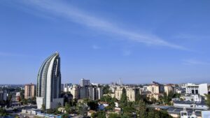 The FCB Mihrab building over Kilimani
